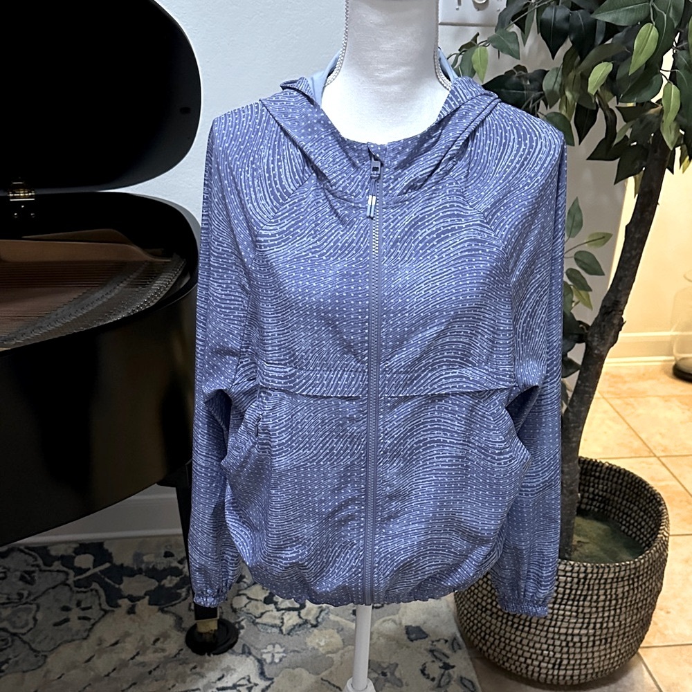 Athleta Blue Raincoat